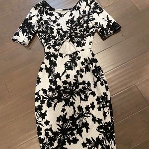 Body dress with back cutout